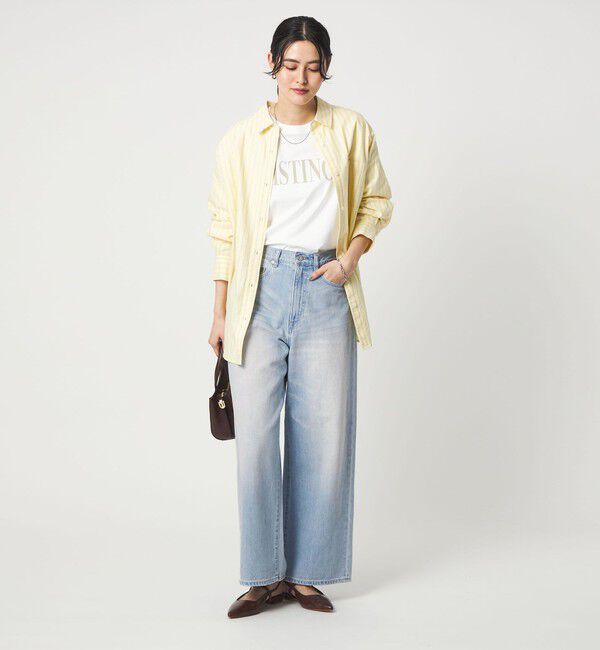 UNITED ARROWS green label relaxing「［size SHORT/TALLあり］ワイド デニム パンツ」|デニム|