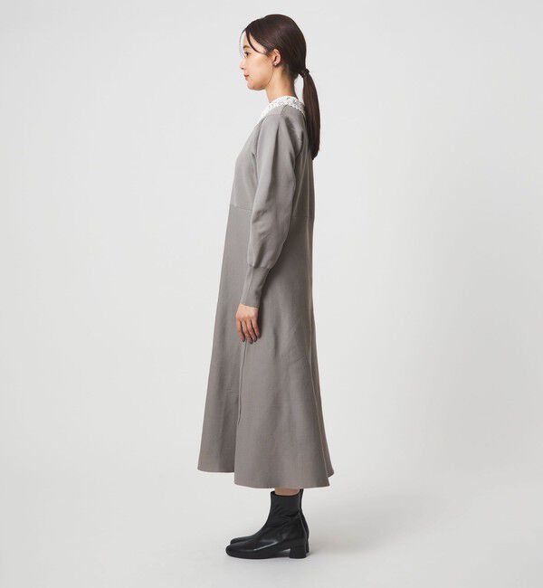 UNITED ARROWS green label relaxing「エリレース 2WAY ニット ワンピース ウォッシャブル」|ワンピース|