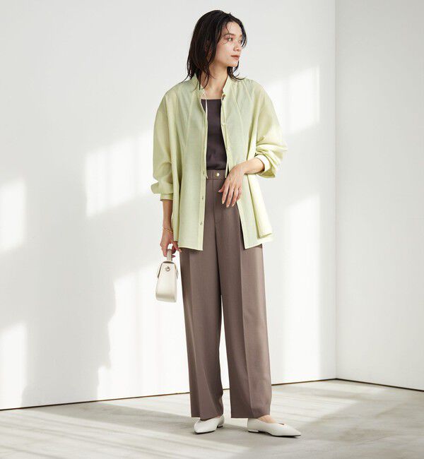 UNITED ARROWS green label relaxing「［size SHORTあり］ミルフィーユ フレア ブラウス」|シャツ・ブラウス|