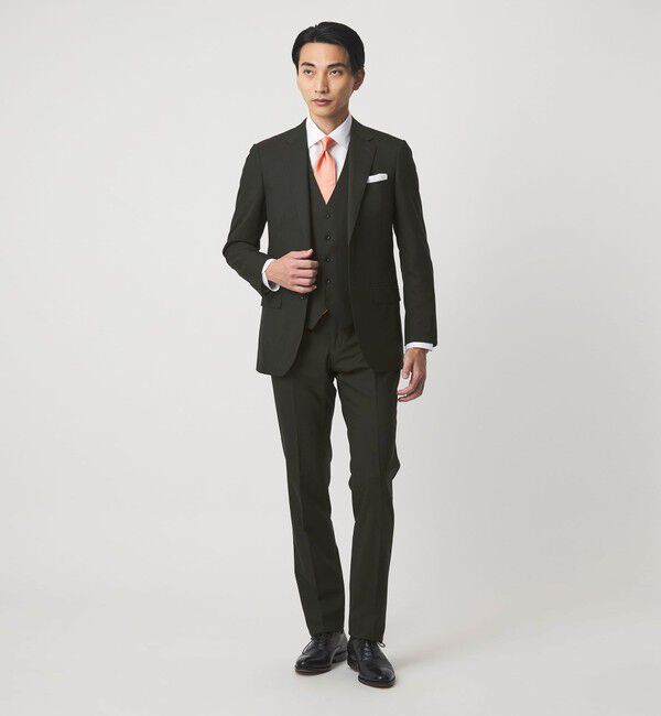 UNITED ARROWS green label relaxing「REDA トロピカル 無地 5B スーツベスト」|スーツ|