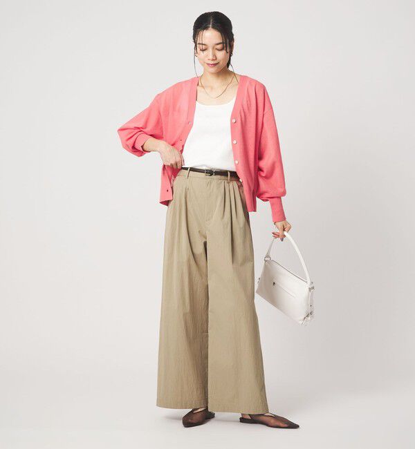 UNITED ARROWS green label relaxing「［size SHORTあり］グロッシー ワイド パンツ」|その他|