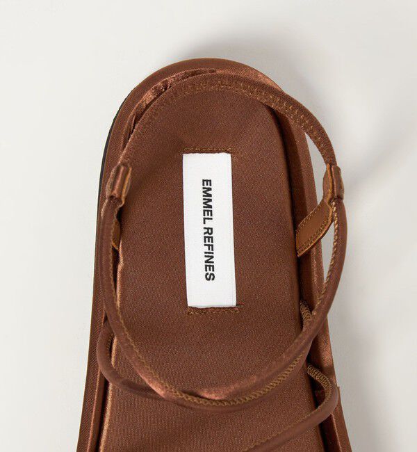 EMMEL REFINES「＜EMMEL REFINES＞EM サテンチューブ フラット サンダル」|サンダル|
