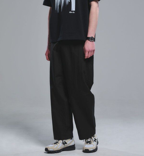 UNITED ARROWS green label relaxing「コットン ナイロン バレル ワイド イージーパンツ W4」|その他|