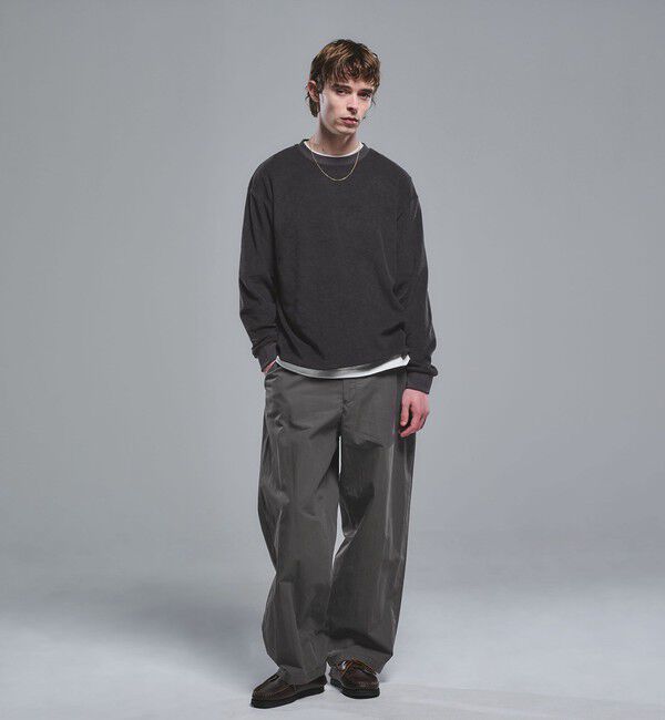 UNITED ARROWS green label relaxing「コットン ナイロン バレル ワイド イージーパンツ W4」|その他|