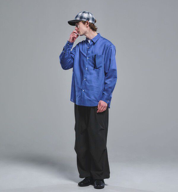 UNITED ARROWS green label relaxing「ラミー ミックス ジャストルーズ 長袖 シャツ」|シャツ・ブラウス|