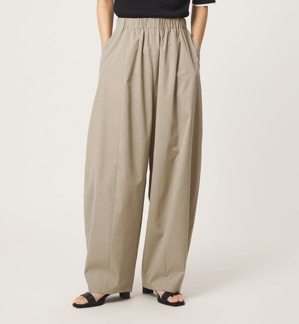 UNITED ARROWS green label relaxing「【WEB限定】＜at ease＞カーブ パンツ マシンウォッシャブル ストレッチ UVカット」|その他|BEIGE