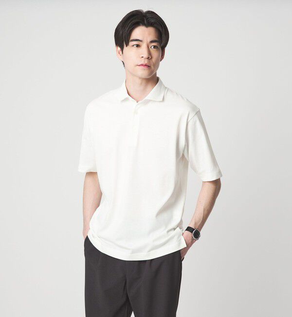 UNITED ARROWS green label relaxing「【WEB限定】JUST fit デイリー ドライ カッタウェイ 半袖 ポロシャツ -吸水速乾・抗菌-」|ポロシャツ|