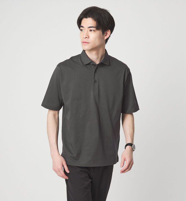UNITED ARROWS green label relaxing「【WEB限定】JUST fit デイリー ドライ カッタウェイ 半袖 ポロシャツ -吸水速乾・抗菌-」|ポロシャツ|