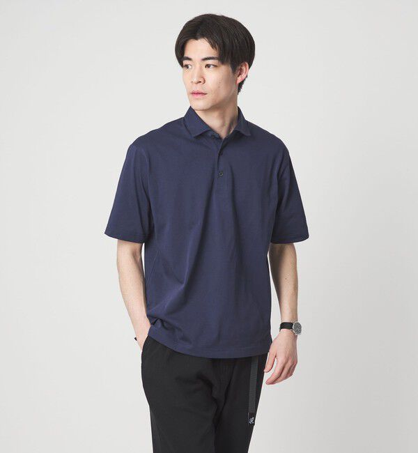 UNITED ARROWS green label relaxing「【WEB限定】JUST fit デイリー ドライ カッタウェイ 半袖 ポロシャツ -吸水速乾・抗菌-」|ポロシャツ|