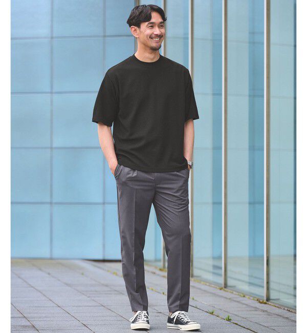 UNITED ARROWS green label relaxing「【WEB限定】JUST fit ピケ パイル 半袖 Tシャツ -吸水速乾・UVカット-」|Tシャツ・カットソー|