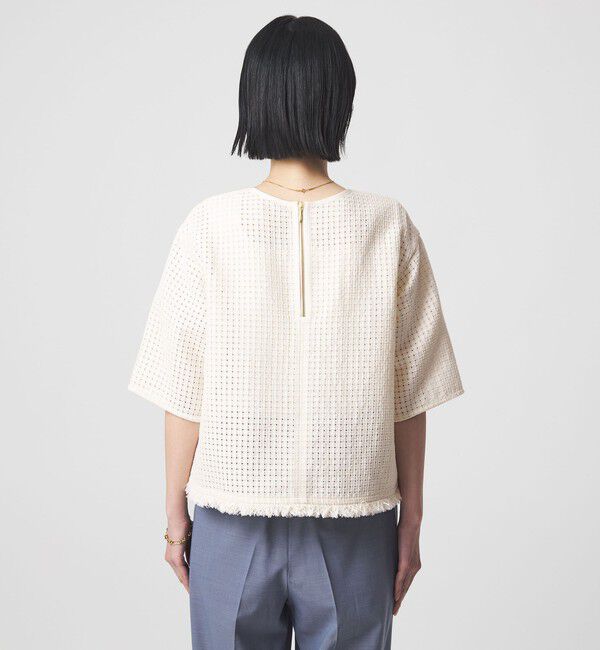 UNITED ARROWS green label relaxing「ラティス ツイードライク プルオーバー」|シャツ・ブラウス|