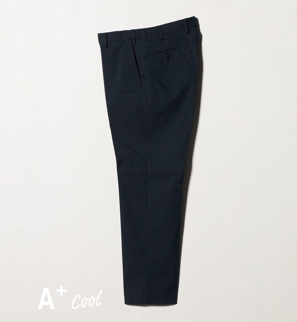UNITED ARROWS green label relaxing「A+ COOL シャークスキン スタンダード アジャスター NP スラックス -ストレッチ・接触冷感・クリースキープ」|スラックス|NAVY
