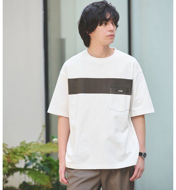 UNITED ARROWS green label relaxing「【別注】＜CHUMS＞GLR ライン ポケット 半袖 Tシャツ」|Tシャツ・カットソー|