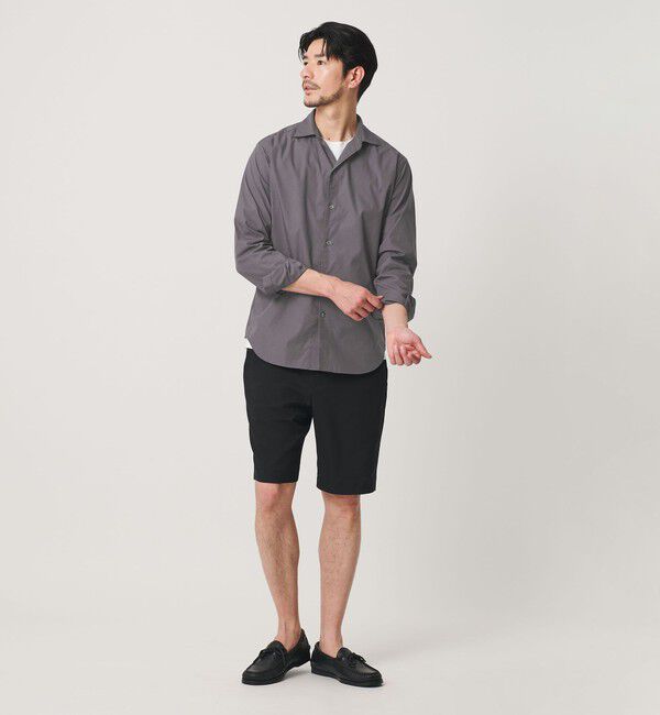 BEAUTY&YOUTH UNITED ARROWS「【WEB限定 WARDROBE SMART】コットン ワイドカラー スキッパー シャツ」|シャツ・ブラウス|