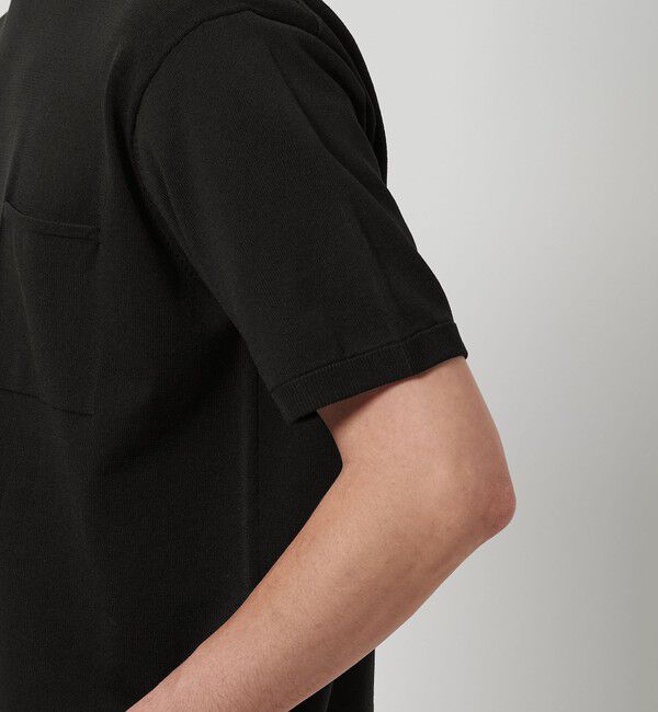 BEAUTY&YOUTH UNITED ARROWS「【WEB限定 WARDROBE SMART】マシーンウォッシュ 1ポケット ニット Tシャツ【抗菌防臭】」|Tシャツ・カットソー|