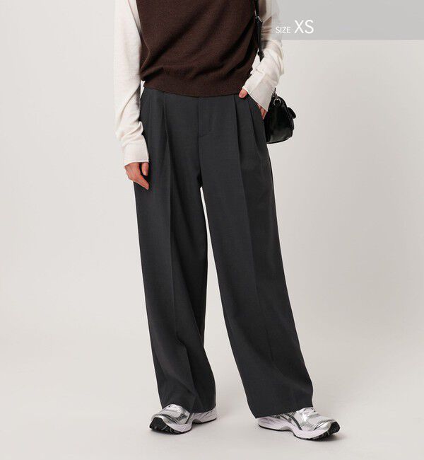 BEAUTY&YOUTH UNITED ARROWS「ポリエステルブレンド ２タック タブワイドパンツ」|その他|