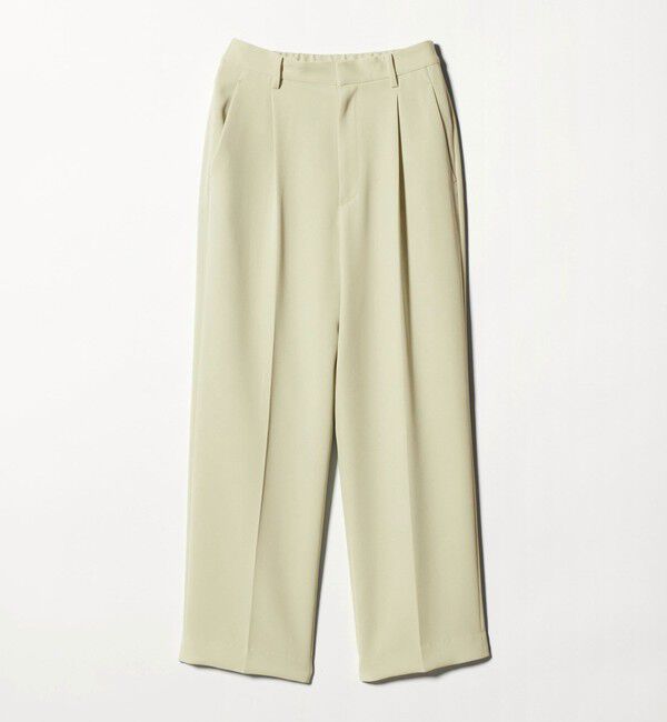 BEAUTY&YOUTH UNITED ARROWS「タックワイドストレートパンツ ウォッシャブル」|スラックス|