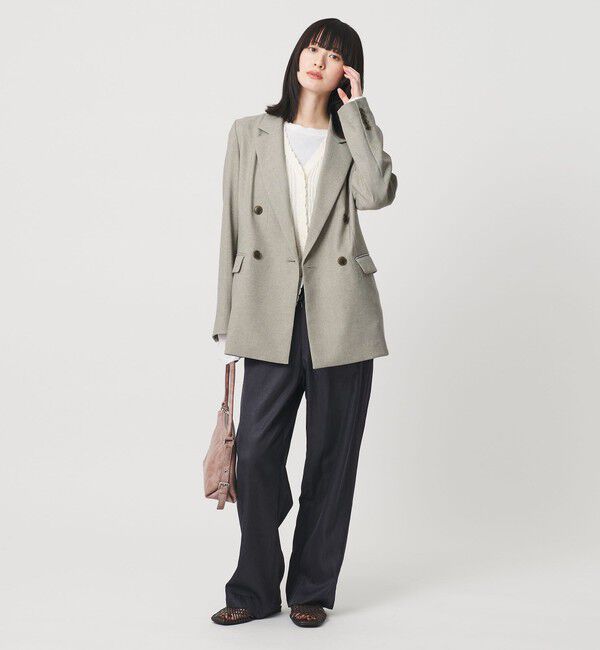 BEAUTY&YOUTH UNITED ARROWS「リネンライク ダブルジャケット」|テーラードジャケット|