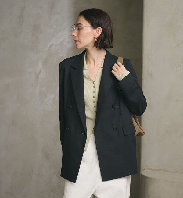 BEAUTY&YOUTH UNITED ARROWS「リネンライク ダブルジャケット」|テーラードジャケット|