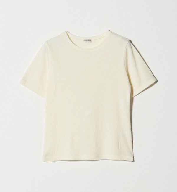 STEVEN ALAN「＜Steven Alan＞リブ ハーフスリーブ プルオーバー」|Tシャツ・カットソー|