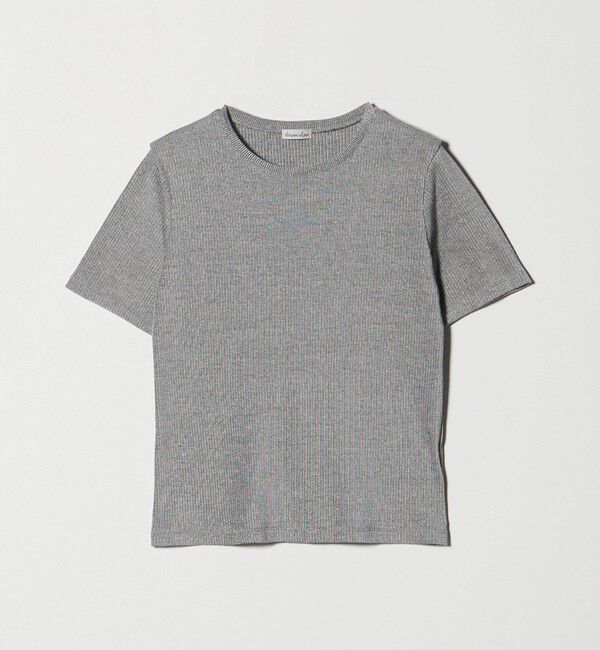 STEVEN ALAN「＜Steven Alan＞リブ ハーフスリーブ プルオーバー」|Tシャツ・カットソー|