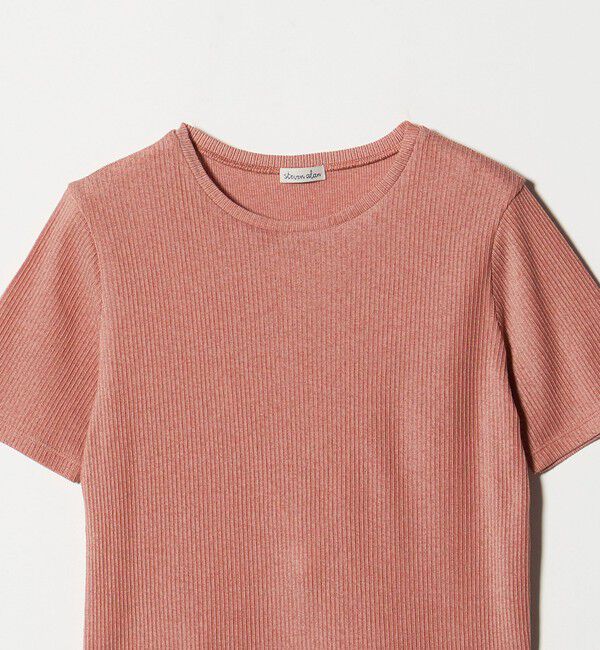 STEVEN ALAN「＜Steven Alan＞リブ ハーフスリーブ プルオーバー」|Tシャツ・カットソー|