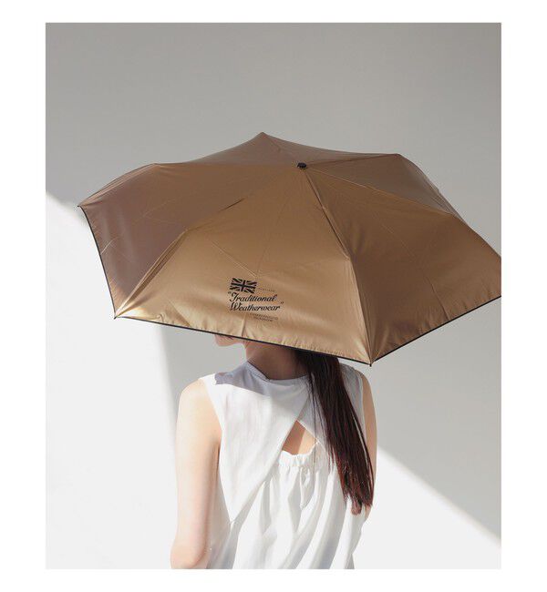 Demi-Luxe BEAMS 「Traditional Weatherwear / ライトウェイト メタル 折り畳み傘」|傘|GOLD