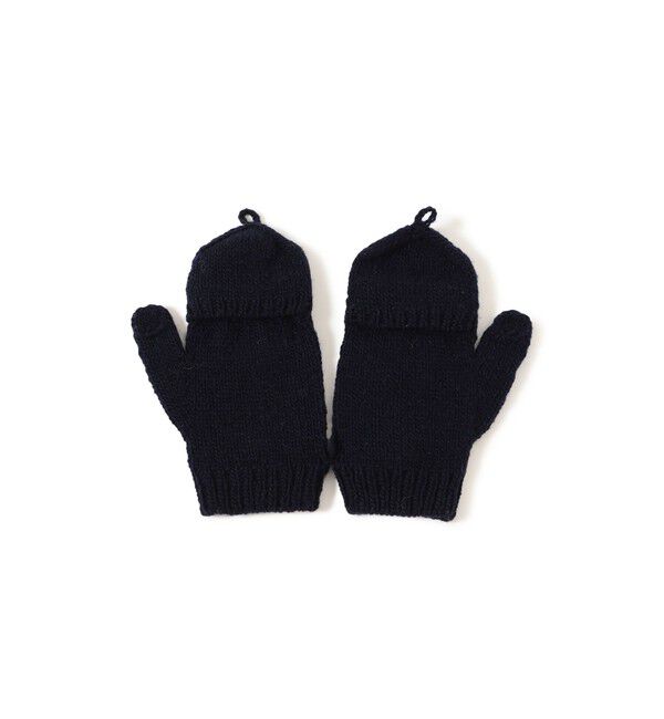 BEAMSBOY「手編み フラワー刺繍 ミトン」|手袋|