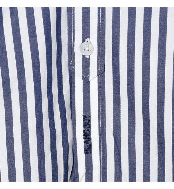 BEAMSBOY「ストライプ BD ワンピース ロングスリーブ」|ワンピース|