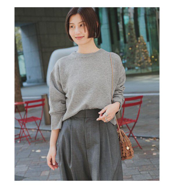 Demi-Luxe BEAMS 「7ゲージ ウール クルーネック プルオーバー」|ニット・セーター|