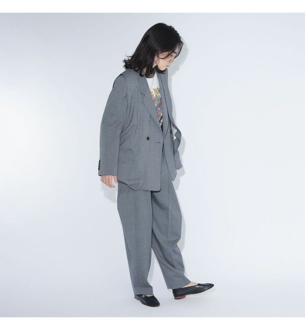 BEAMSBOY「maturely / ティーダブワン ボタン ウェーブ ベスト」|ベスト・ジレ|