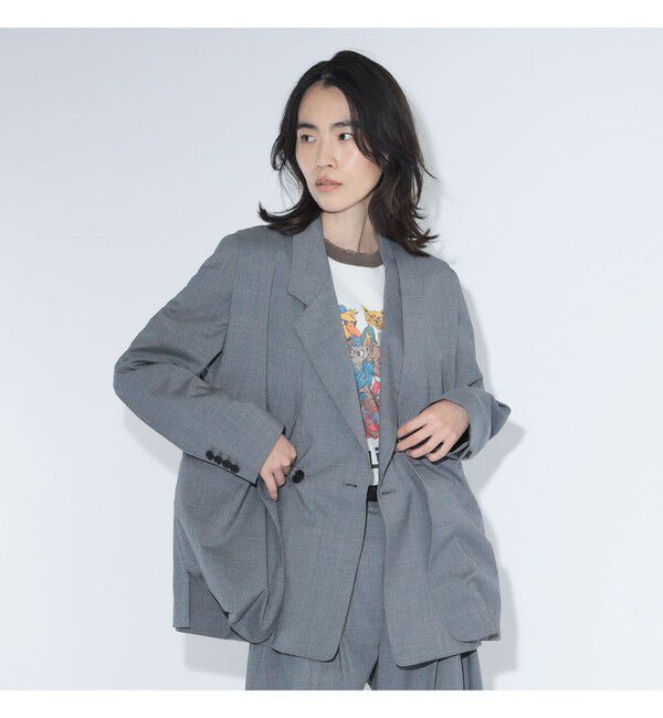 BEAMSBOY「maturely / ティーダブワン ボタン ウェーブ ベスト」|ベスト・ジレ|