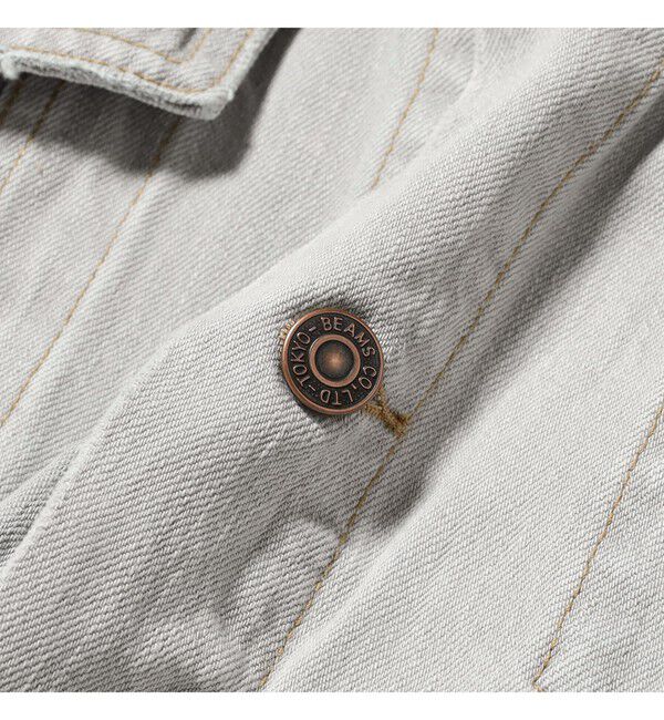 BEAMS「ワイドショート ダメージ デニム ジャケット」|ブルゾン・スタジャン|