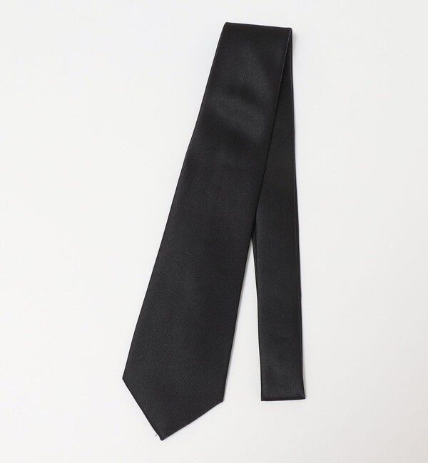 SHIPS「SHIPS: 【フォーマル】 サテン ブラック ネクタイ」|ネクタイ・蝶ネクタイ|ブラック