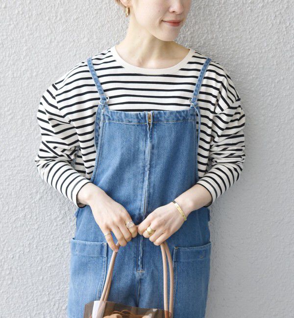 SHIPS any「SHIPS any:〈吸水速乾〉ラウンドヘム ロングスリーブ ワイド TEE」|Tシャツ・カットソー|