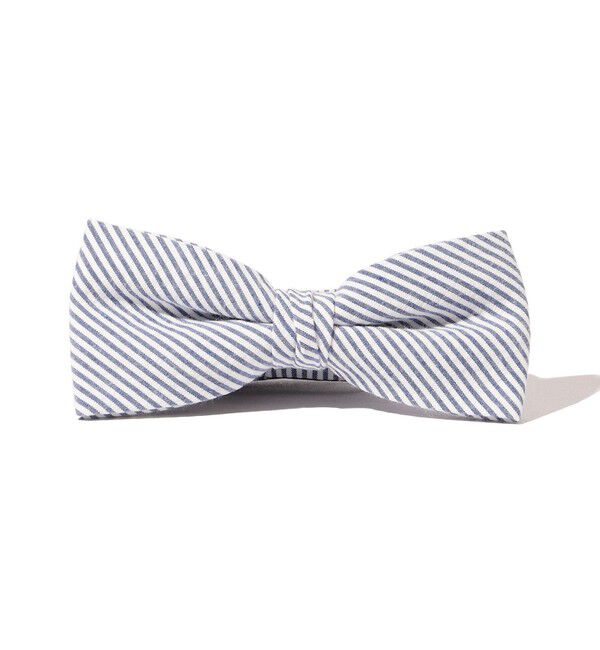 SHIPS「Southwick: コットン シアサッカー ボウタイ」|ネクタイ・蝶ネクタイ|ブルー