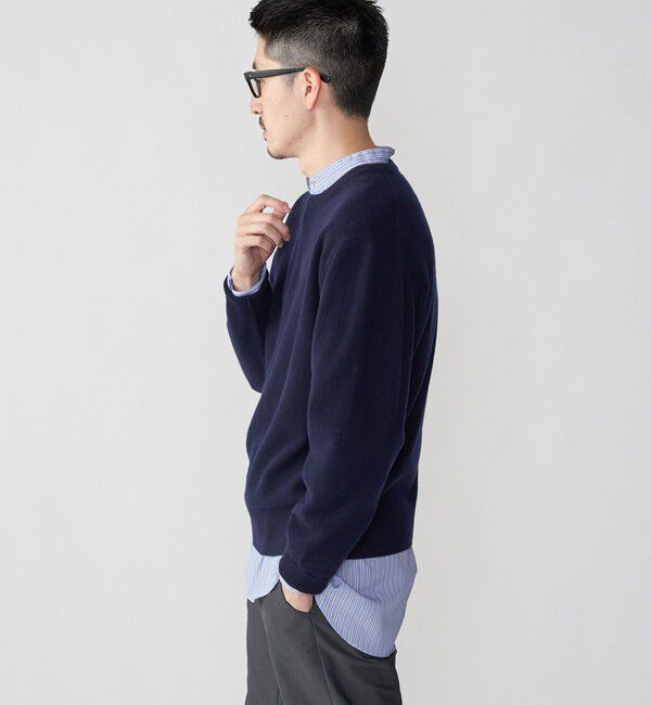 SHIPS「SHIPS: スーパー180'S ラム ウール クルーネック ニット」|ニット・セーター|