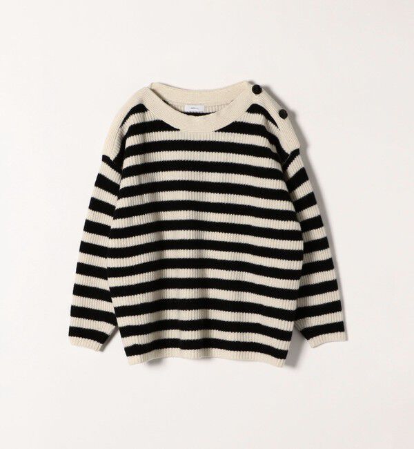 SHIPS any「SHIPS any: AQUA カシミヤ ミックス ボートネック ニット プルオーバー」|ニット・セーター|