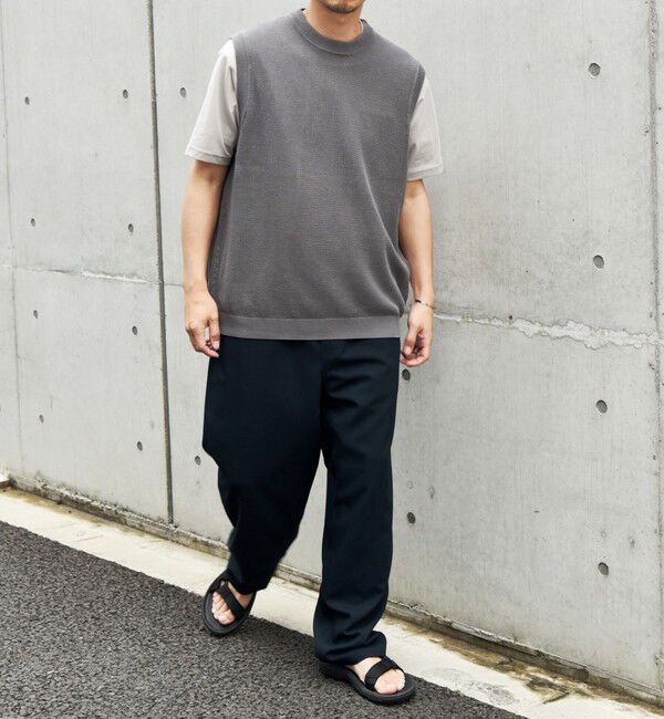 SHIPS any「SHIPS any: 〈洗濯機可能〉シアー ニット クルーネック プルオーバー ベスト◇」|ベスト・ジレ|