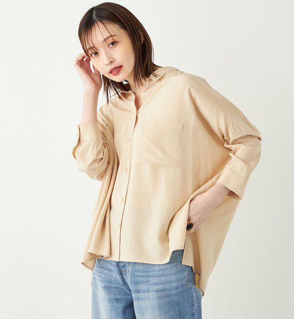 SHIPS Colors 「SHIPS Colors:〈手洗い可能〉ポンチョ シャツ」|シャツ・ブラウス|