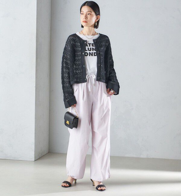 SHIPS for women「〈手洗い可能〉透かし編み 2WAY ニット ジャケット」|カーディガン|