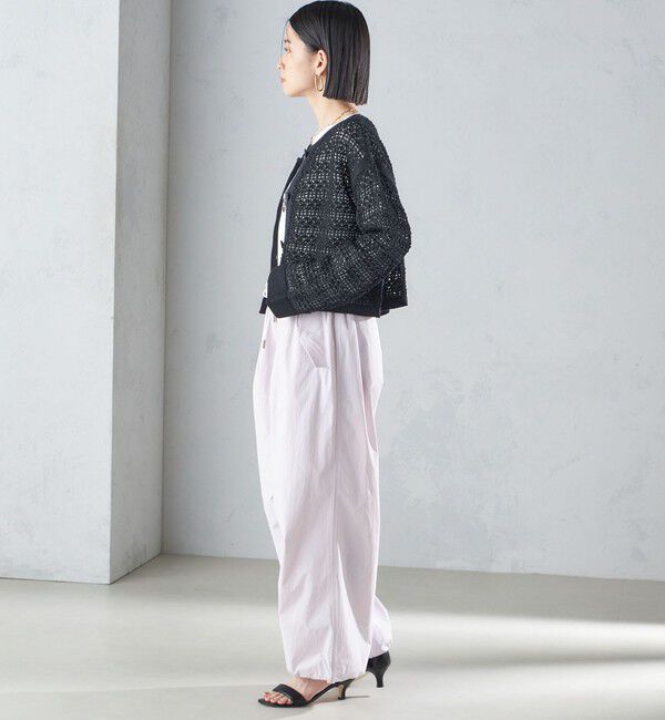 SHIPS for women「〈手洗い可能〉透かし編み 2WAY ニット ジャケット」|カーディガン|