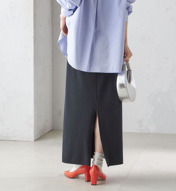 SHIPS for women「〈UVカット / 手洗い可能〉リブ ジャージー 2WAY ストレッチ スカート」|スカート|