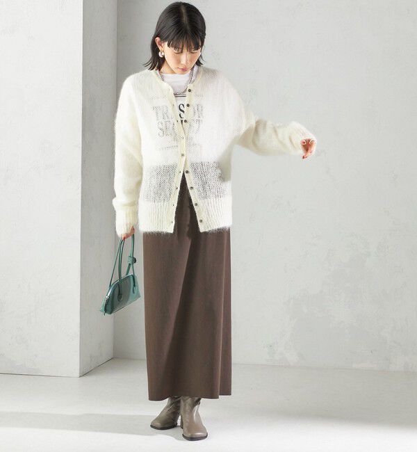 SHIPS for women「〈UVカット / 手洗い可能〉リブ ジャージー 2WAY ストレッチ スカート」|スカート|