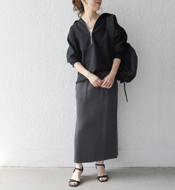 SHIPS any「SHIPS any:〈手洗い可能〉ハーフ ジップ ハイネック プルオーバー」|ニット・セーター|