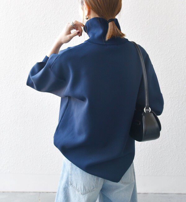 SHIPS any「SHIPS any:〈手洗い可能〉ハーフ ジップ ハイネック プルオーバー」|ニット・セーター|