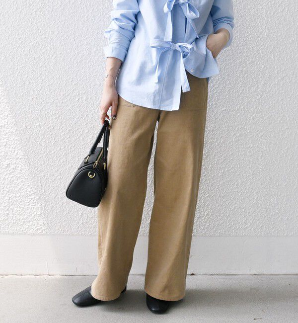 SHIPS any「SHIPS any:〈洗濯機可能〉コーデュロイ フロント ボタン セミワイド パンツ」|その他|