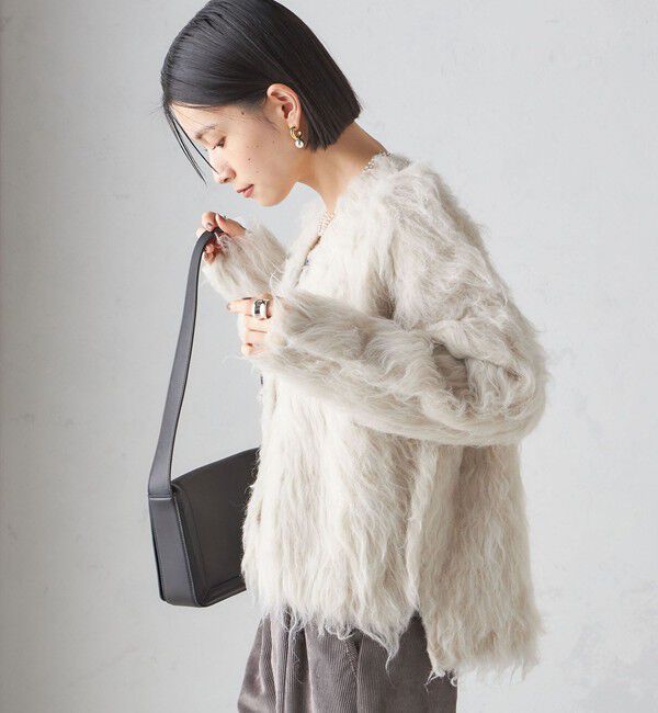 SHIPS for women「〈手洗い可能〉シャギー ファー カーディガン」|カーディガン|