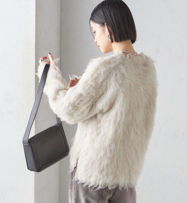 SHIPS for women「〈手洗い可能〉シャギー ファー カーディガン」|カーディガン|