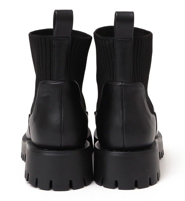 SHIPS for women「HAMON:ショート ニット ブーツ（晴雨兼用）」|ショートブーツ|